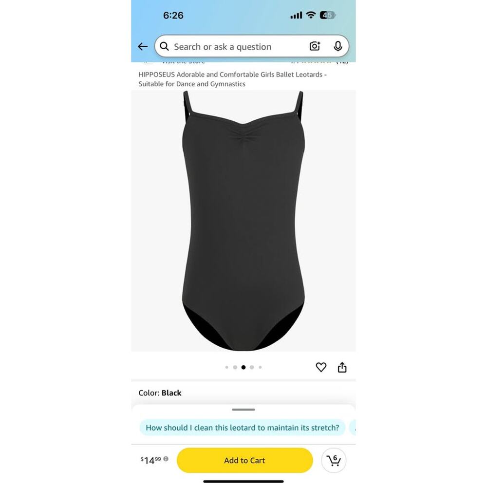 NWT:‎ Hipposeus girls leotard (6-8 years)